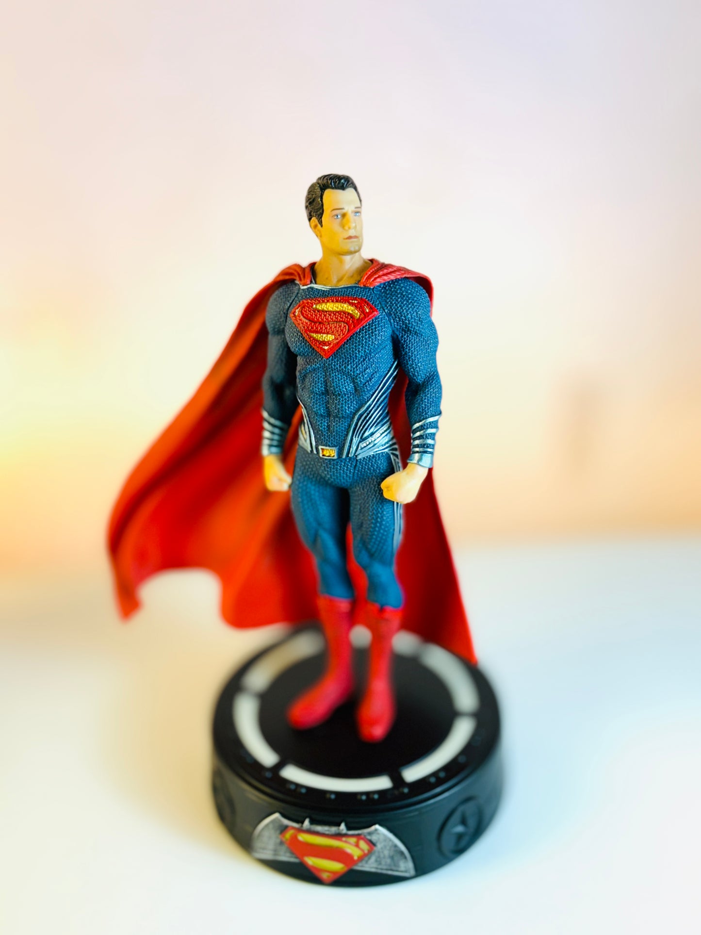 20 cm Superman Action Figure with LED Base – Man of Steel Collectible | DC Multiverse Hero Toy