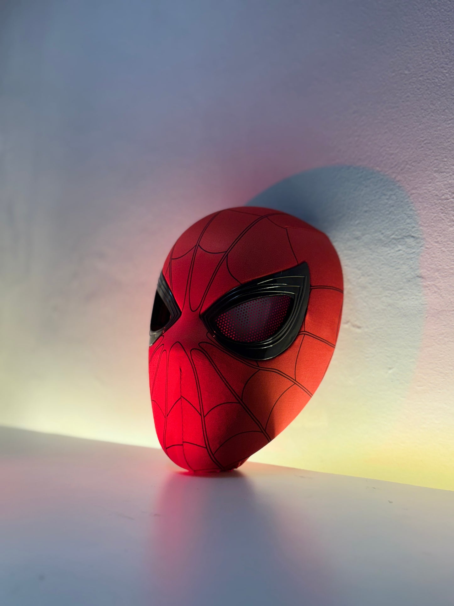 Realistic Spider-Man Mask with Movable Eyes – Jaw-Controlled Cosplay Edition