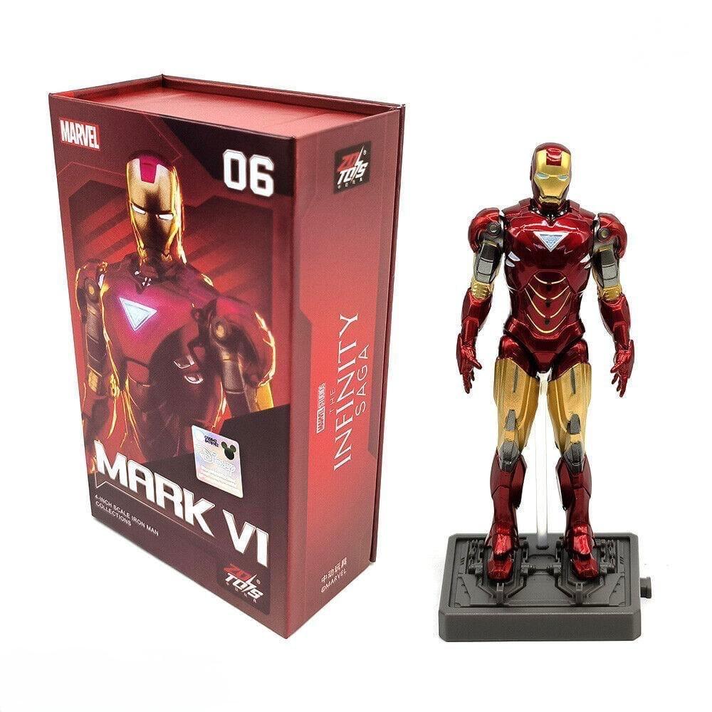 Iron Man Mark VI Action Figure – 4-Inch Die-Cast Marvel Infinity Saga Collectible