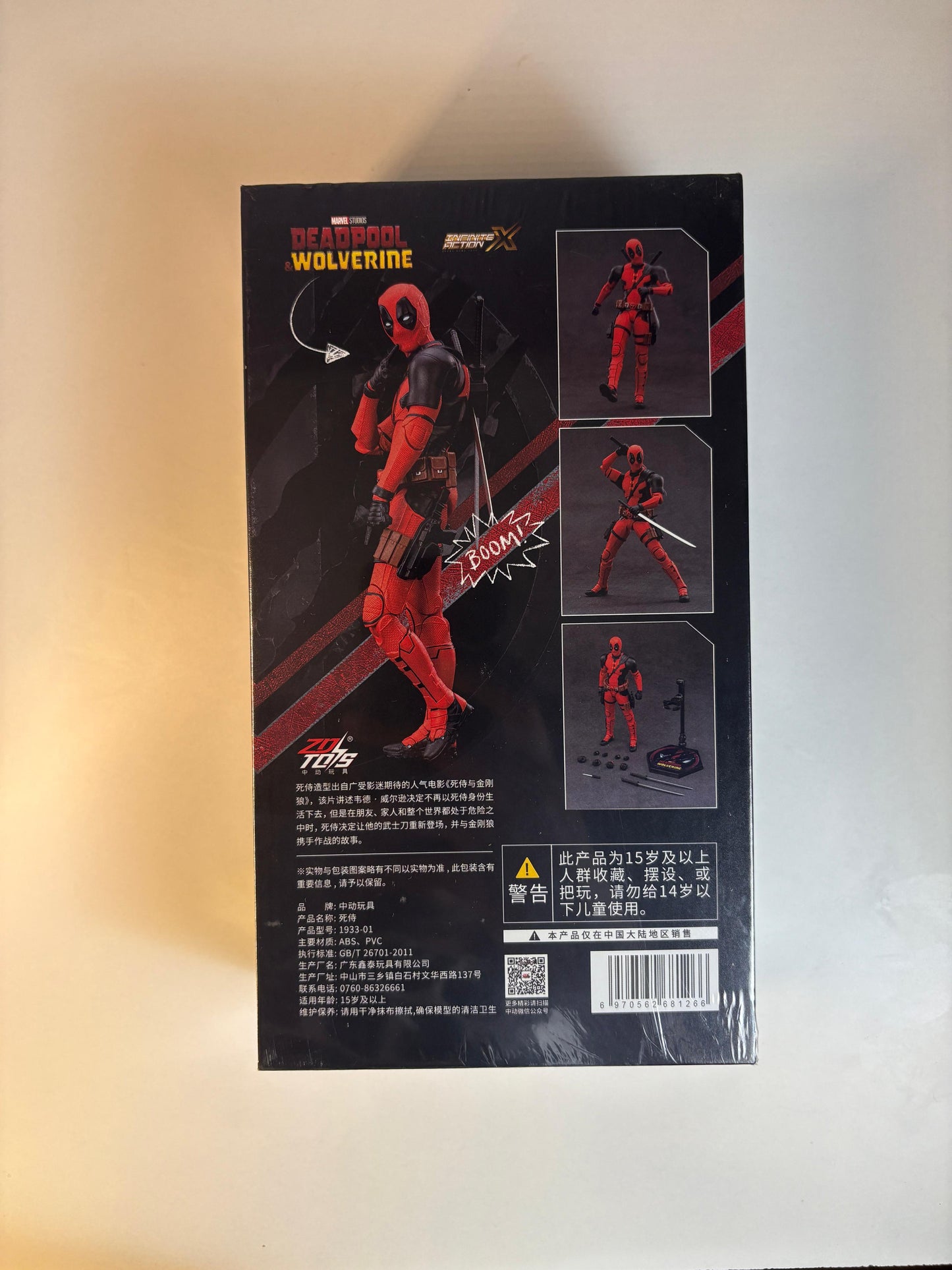 Deadpool Action Figure 1/10 Scale by ZD Toys – Premium Articulated Collectible