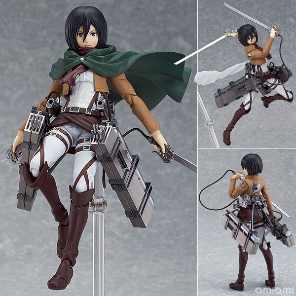 Attack on Titan Mikasa Ackerman Figma 203 Action Figure (15 cm) | Articulated Collectible