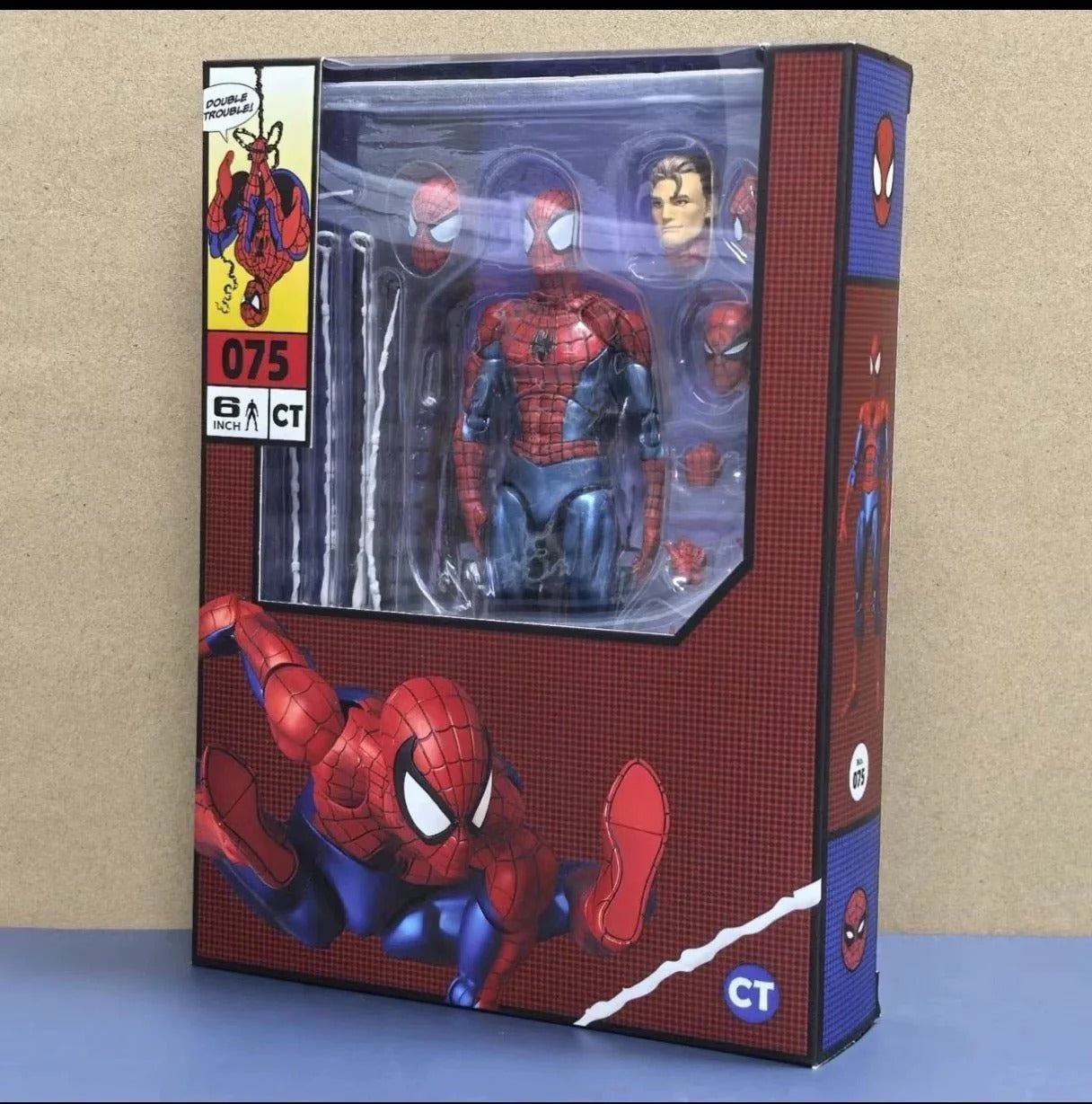 CT TOYS MAFEX No.075 Spider-Man Action Figure (6 Inch) | Articulated Marvel Collectible |