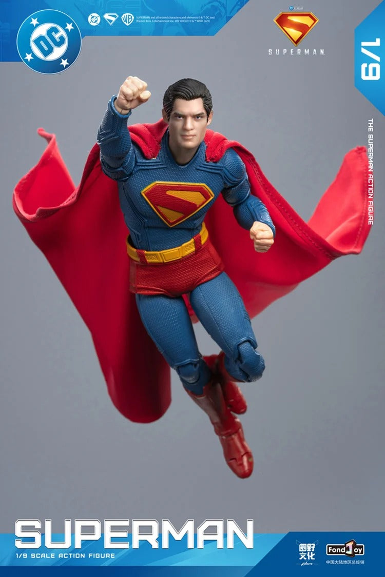 FondJoy Superman 1/9 Scale Deluxe Edition Action Figure – Premium DC Collectible with Krypto Figures