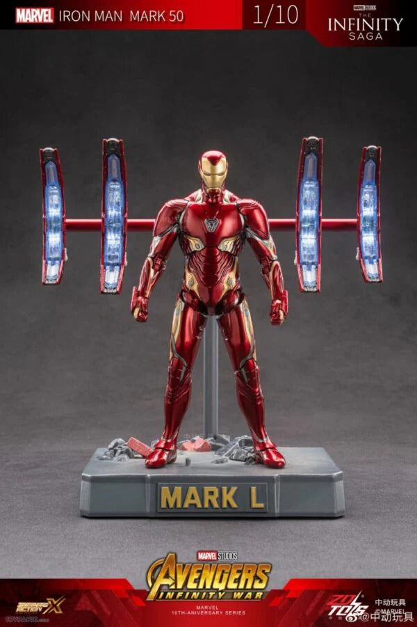 ZD Toys Iron Man Mark 50 2.0 (With LED Nano Blasters)
