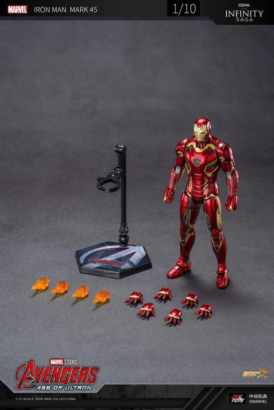 ZD Toys Iron Man Mark 45 Action Figure – 7-Inch Avengers: Age of Ultron Collectible (Non-LED Version)