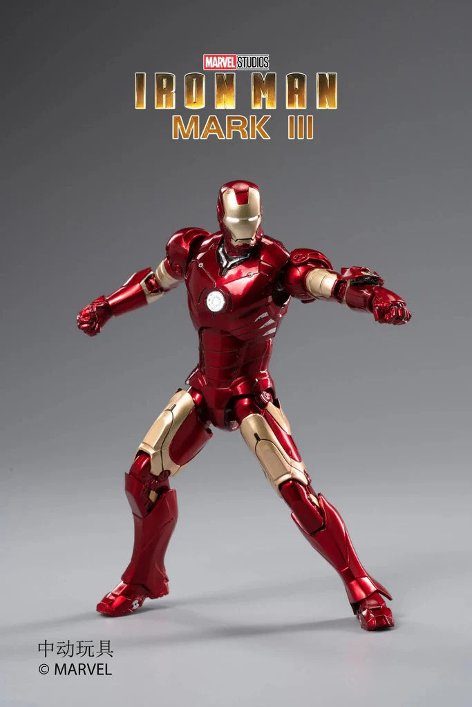 ZD Toys Iron Man Mark 3 (III) Action Figure – 7-Inch Official Marvel Collectible (No Light-Up Function)