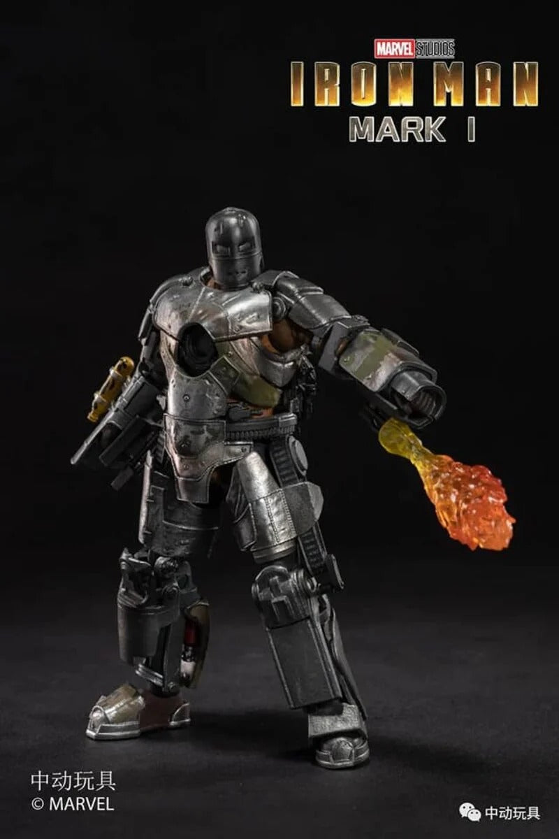 ZD Toys Iron Man Mark 1 (I) Action Figure – 7-Inch Official Marvel Collectible (No Light-Up Function)
