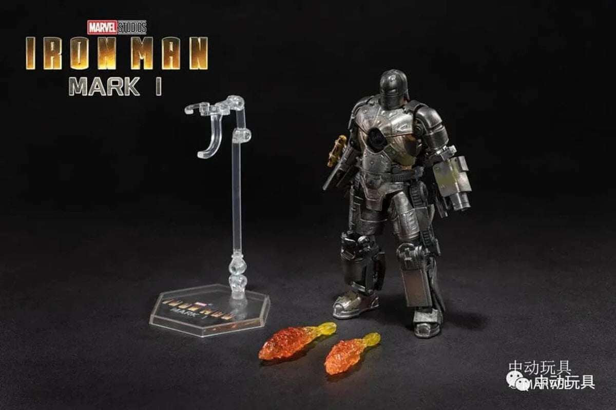 ZD Toys Iron Man Mark 1 (I) Action Figure – 7-Inch Official Marvel Collectible (No Light-Up Function)