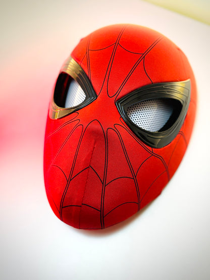 Realistic Spider-Man Mask with Movable Eyes – Jaw-Controlled Cosplay Edition