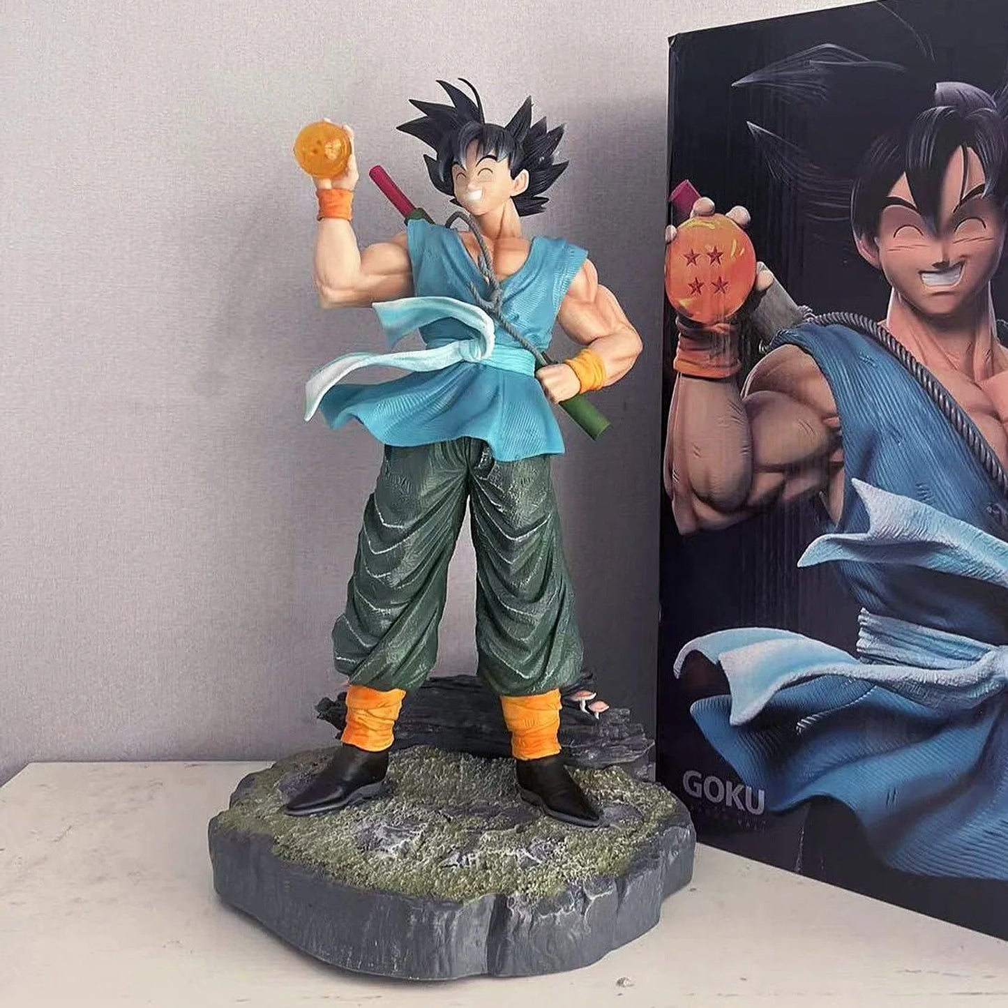 Dragon Ball Z Action Figure - Goku with Four Star Dragon Ball