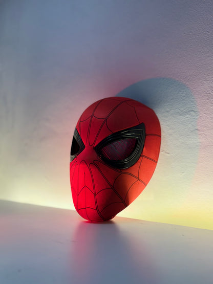 Realistic Spider-Man Mask with Movable Eyes – Jaw-Controlled Cosplay Edition