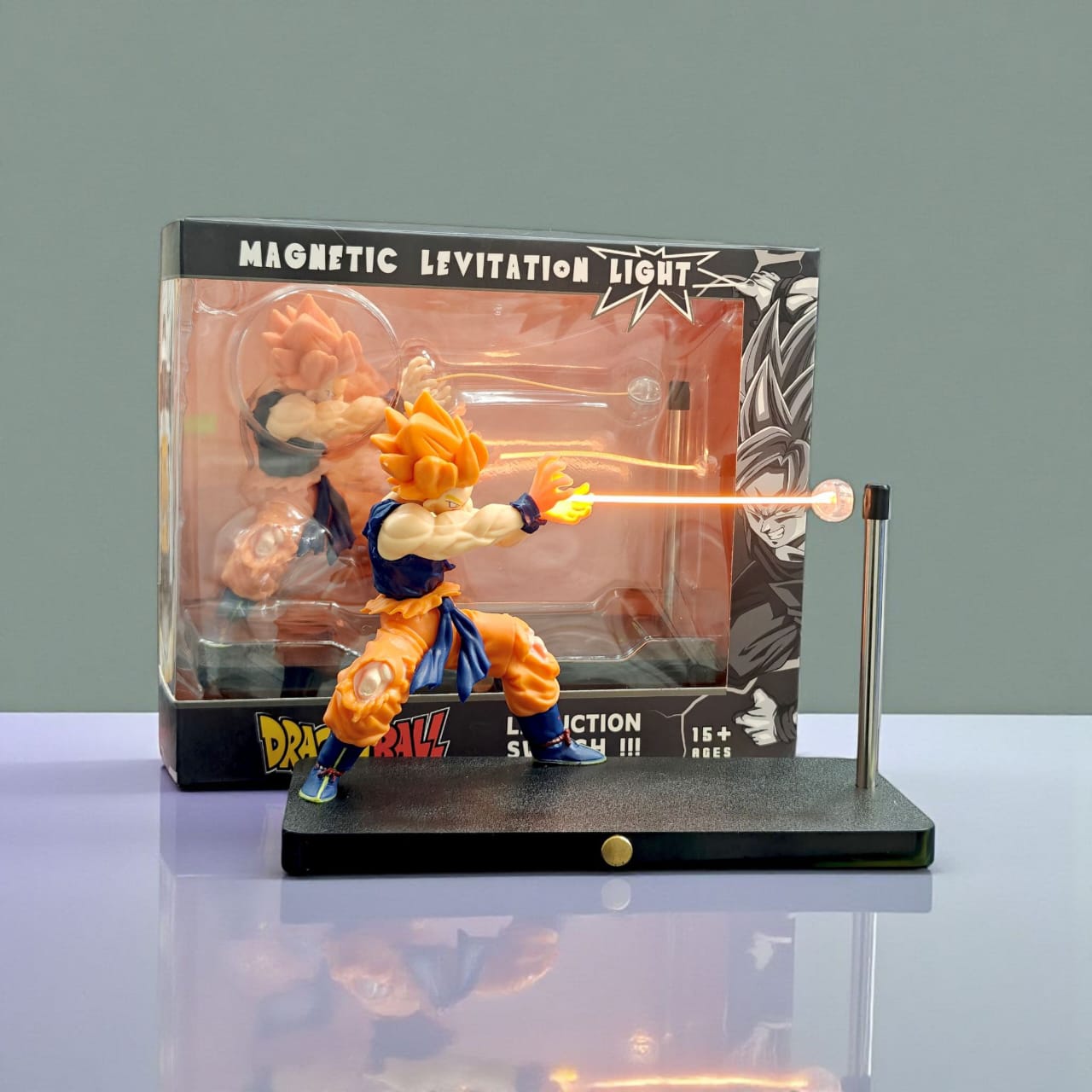 Dragon Ball Z Goku Kamehameha Magnetic LED Lamp | Anime Night Light for Fans