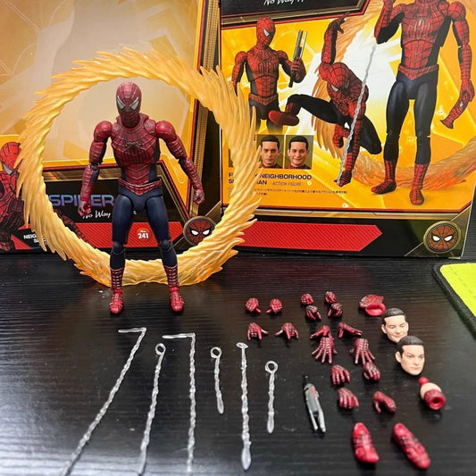 Marvel Spiderman Tobey Maguire 15.5cm MAFEX-Style Action Figure – No Way Home Collectible