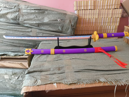Onepiece - Zoro's Enma Wooden Cosplay Katana ( 104 Cms )