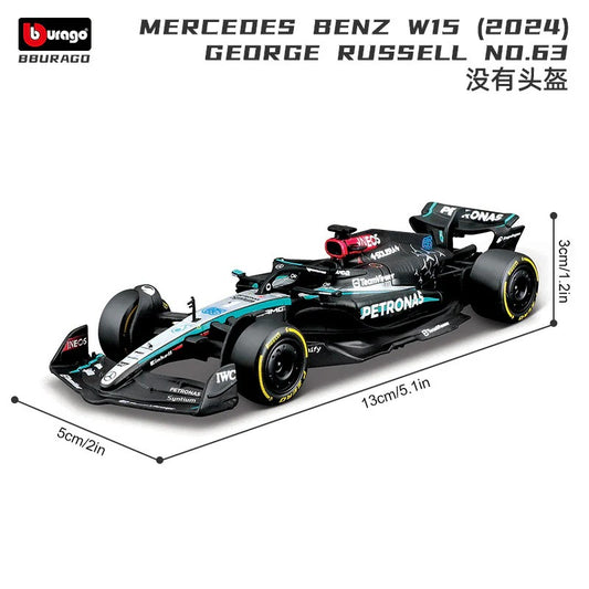 Bburago 1:43 Mercedes W15 (2024) George Russell #63 – F1 Die-Cast Model Car