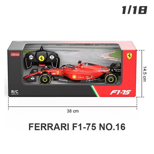 Rastar 1:18 Ferrari F1-75 #16 Charles Leclerc – Remote Control F1 Car ( RC Model)
