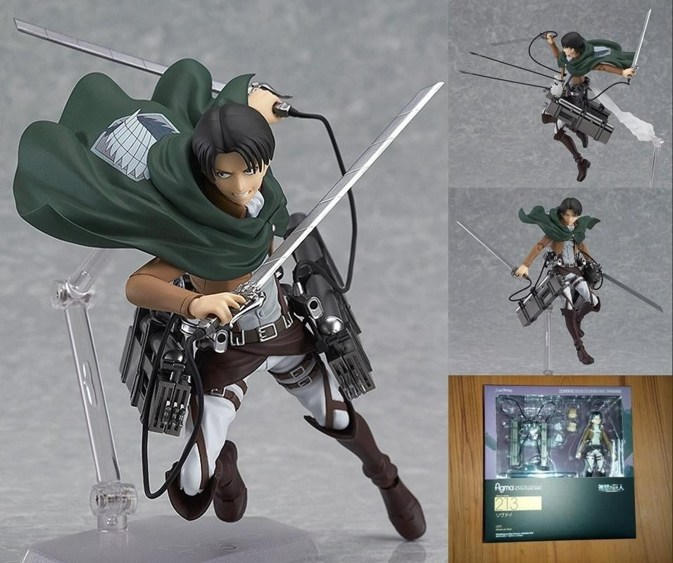 Attack on Titan Levi Ackerman Figma 213 Action Figure (15 cm) | Articulated Collectible