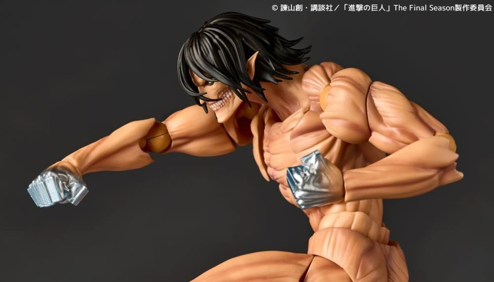 Attack on Titan Eren Yeager Revoltech Action Figure (15 cm) | Fully Articulated Collectible