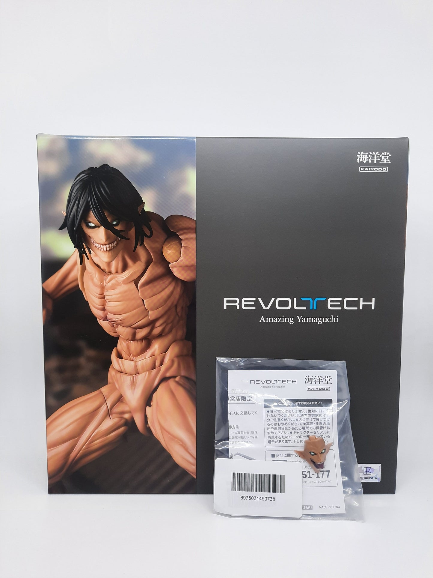 Attack on Titan Eren Yeager Revoltech Action Figure (15 cm) | Fully Articulated Collectible