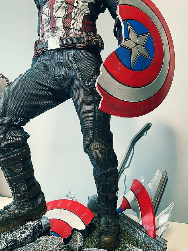 Captain America 40cm Premium Action Figure – Heroic Collectible
