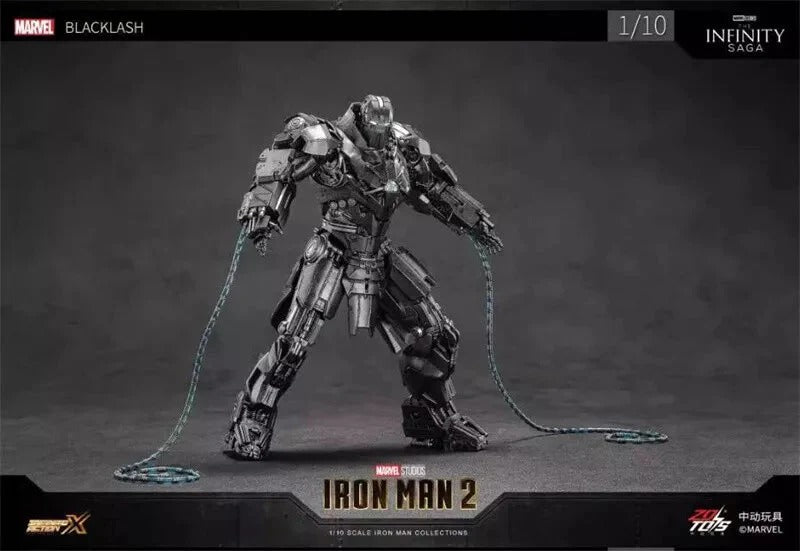 ZD Toys Iron Man 2 (II) - Whiplash Mark 2 Action Figure ( w Light Up Function )