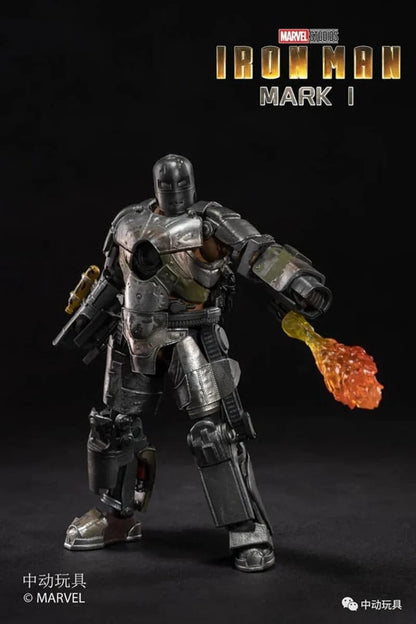 ZD Toys Iron Man Mark 1 (I) Action Figure – 7-Inch Official Marvel Collectible (No Light-Up Function)